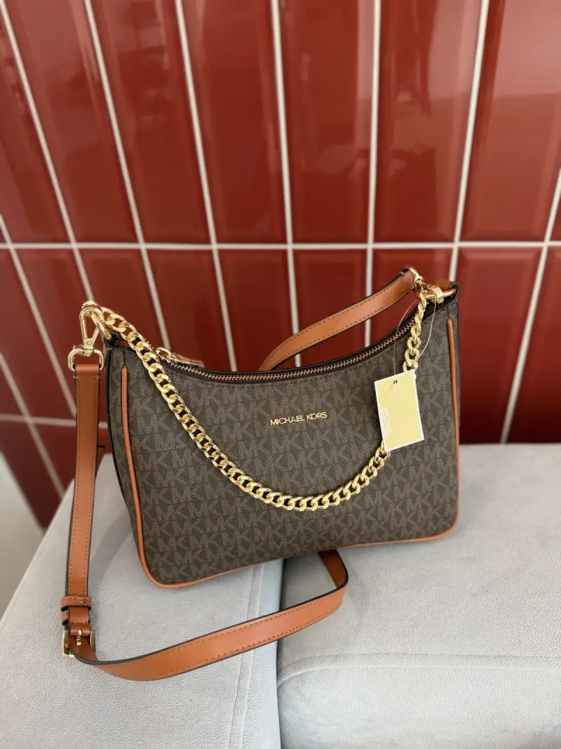 Сумка Michael Kors Jet Set — Коричневый принт