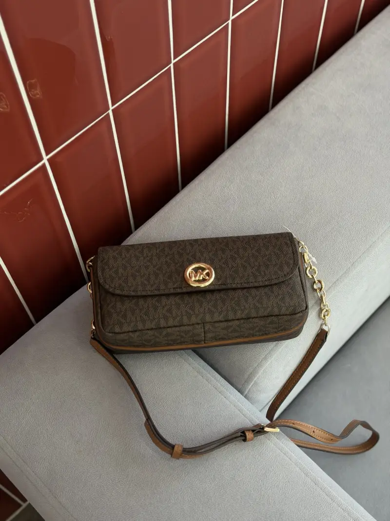 Сумка Michael Kors Nolita — Коричневый принт